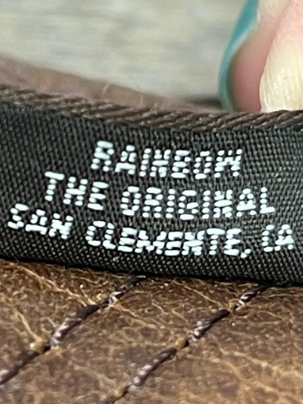 Rainbow “The Original” Brown Leather Flip Flop Sandals Men’s 10.5-11 Estimated